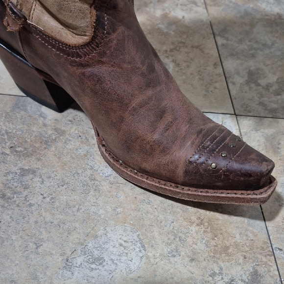 TONY LAMA WOMEN'S MOSTO TUCSON SNIP TOE WESTERN BOOTS VF3036 SIZE 6 B SIDE ZIP - Picture 12 of 16